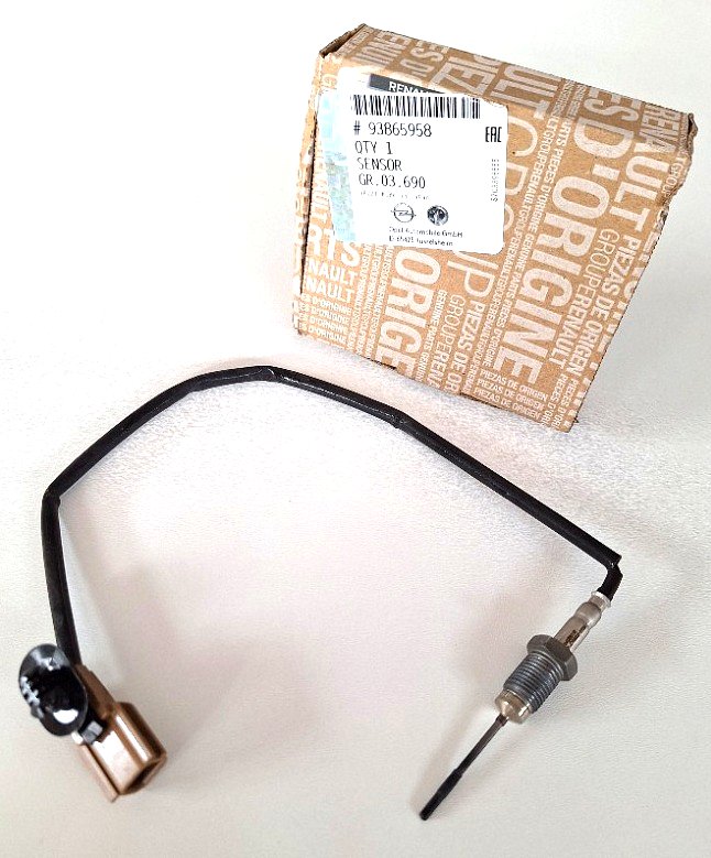 OPEL Snímač teploty výfukových plynů Originál (OE: 93865958)