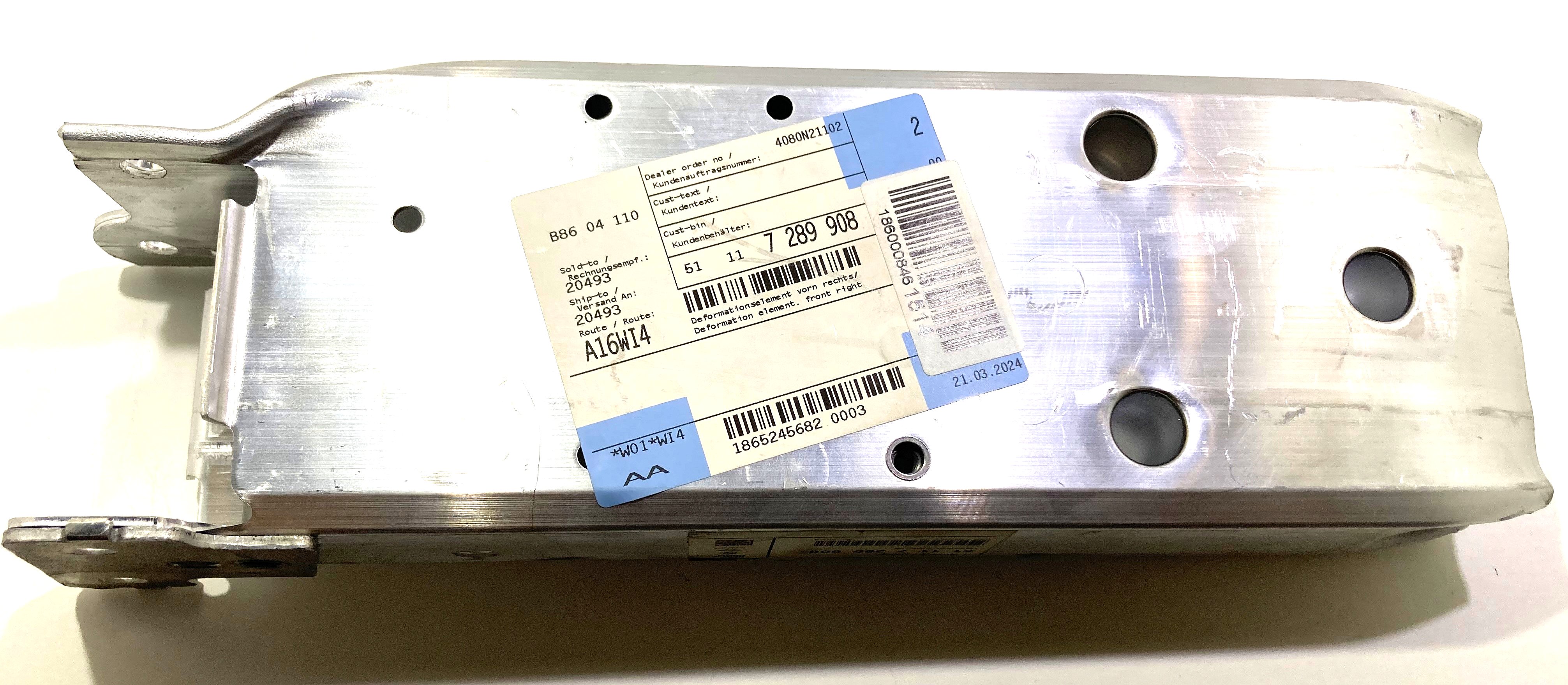 BMW Deformační prvek přední pravý Originál (OE: 51117289908)
